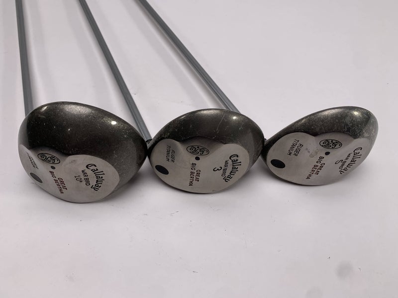 Callaway Original Great Big Bertha Wood Set Driver 3 5 | 10* 15* 18* Mens RH