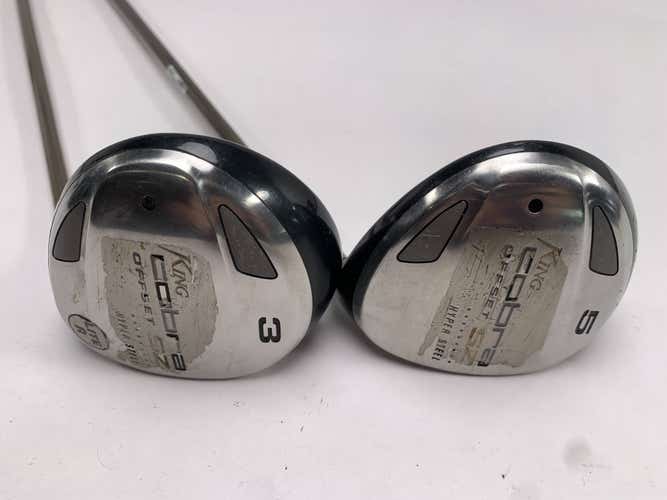 Cobra SZ Offset 3 & 5 Fairway Wood Set 15* 18* Aldila HM Tour 50g Senior RH