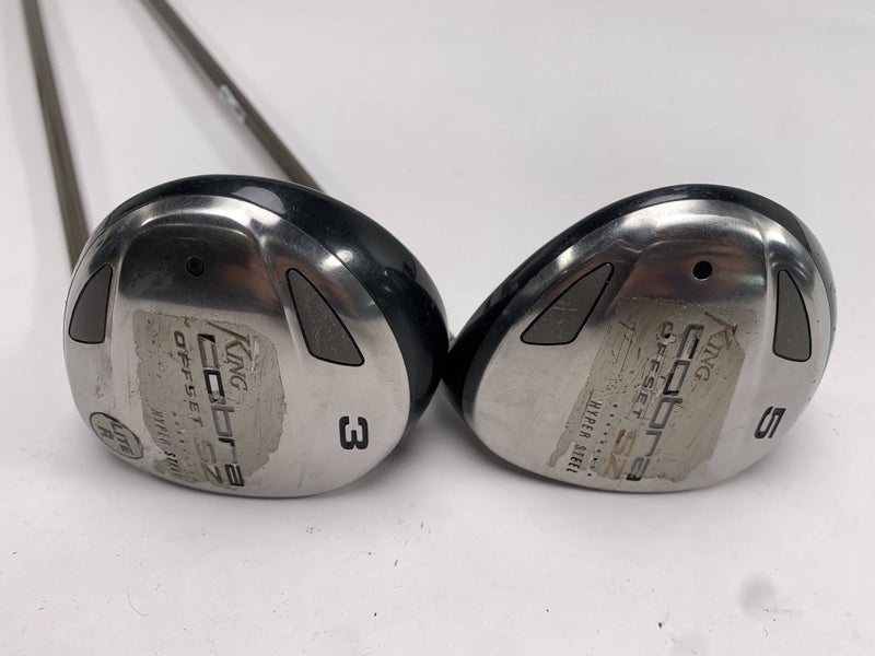 Cobra SZ Offset 3 & 5 Fairway Wood Set 15* 18* Aldila HM Tour 50g Senior RH