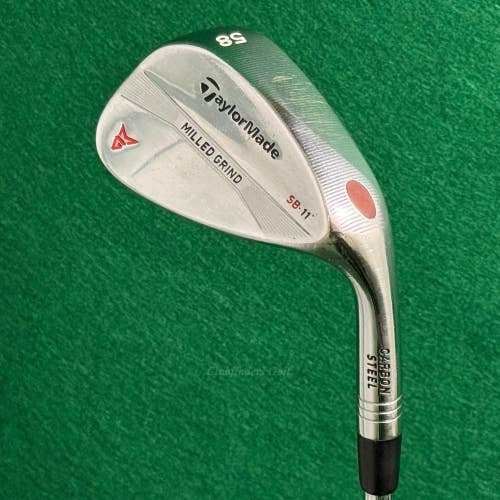TaylorMade Milled Grind Chrome 58-SB11 58 Lob Wedge DG 115 TI Steel Wedge Flex