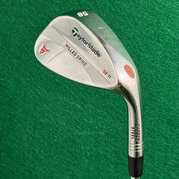 TaylorMade Milled Grind Chrome 58-SB11 58 Lob Wedge DG 115 TI Steel Wedge Flex