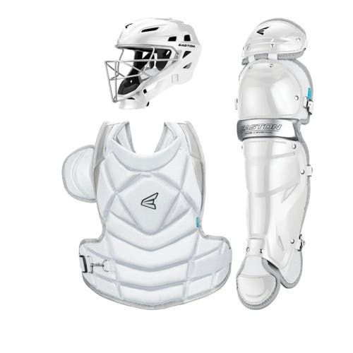 New Easton Fastpitch Jen Schro The Fundamental White Catchers Gear Set Size Medium