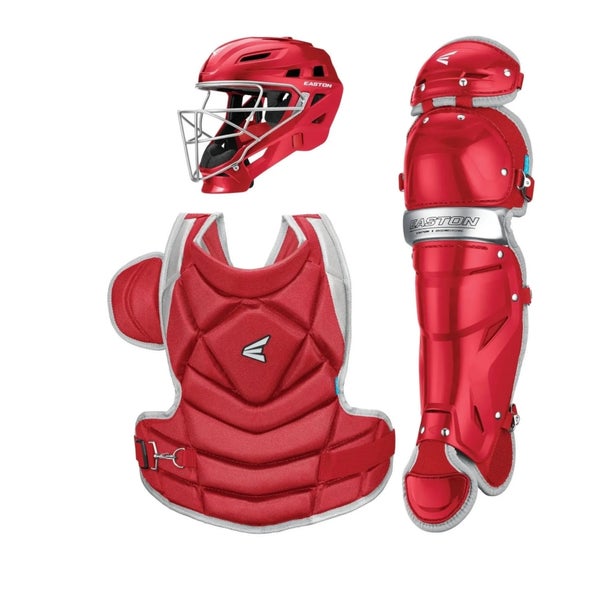 New Easton Fastpitch Jen Schro The Fundamental Red Catchers Gear Set Size Medium