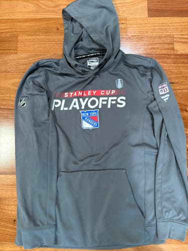 Alexis Lafreniere New York Rangers Fanatics Authentic Pro Hoodie Player Used L