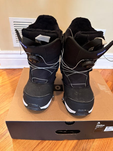 7Y (Big Kids / Youth) Burton Zipline Boa Snowboard Boots (Used) (Step On)