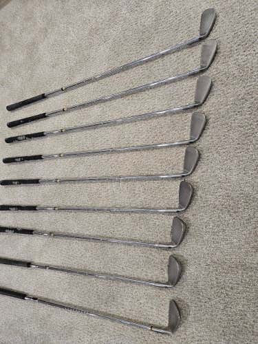 Men's Ping i15 Left Hand Iron Set Stiff Flex Yellow Dot (9 Clubs) #3 - #9, PW, GW Steel Shaft (Used)