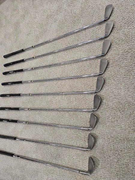 Men's Ping i15 Left Hand Iron Set Stiff Flex Yellow Dot (9 Clubs) #3 - #9, PW, GW Steel Shaft (Used)