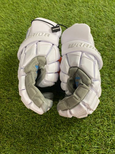 White Warrior EVO QX Lacrosse Gloves Large (New)