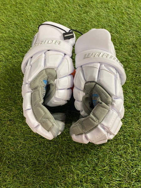 White Warrior EVO QX Lacrosse Gloves Large (New)