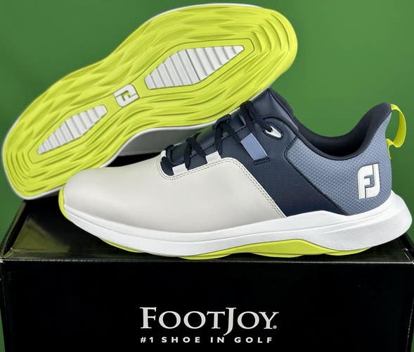 NEW FootJoy Prolite Mens Spikeless Golf Shoes 56920 White/Navy/Lime Choose Size