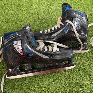 Senior True One Piece Pro Custom Hockey Goalie Skates Pro Stock 10 to 10.5 (Used)