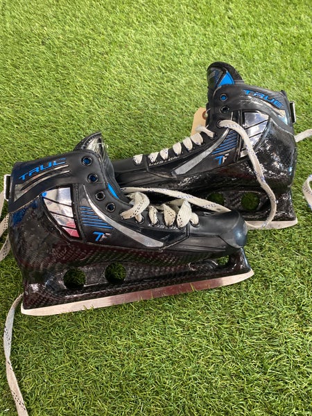 Senior True One Piece Pro Custom Hockey Goalie Skates Pro Stock 10 to 10.5 (Used)