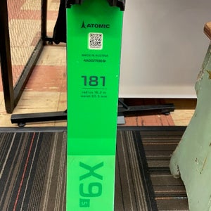 Unisex 2022 Racing 181 cm Atomic Redster GS Skis With Bindings Max Din 12 (Used)