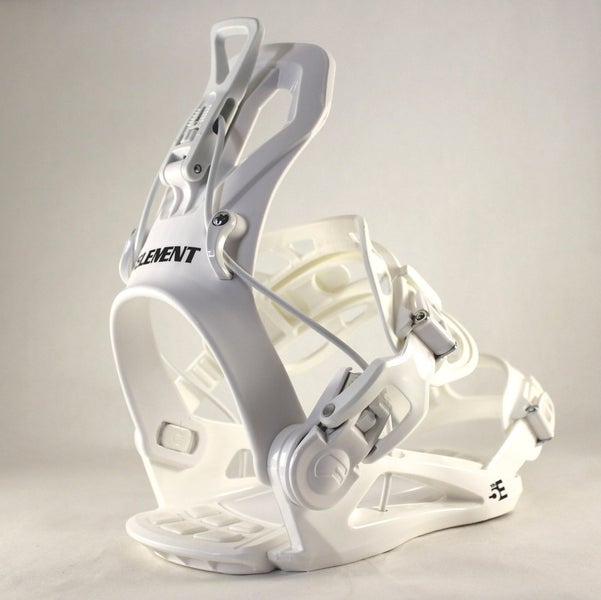 5th Element Flash Snowboard Bindings Unisex Small White (US 4-6) Easy Entry