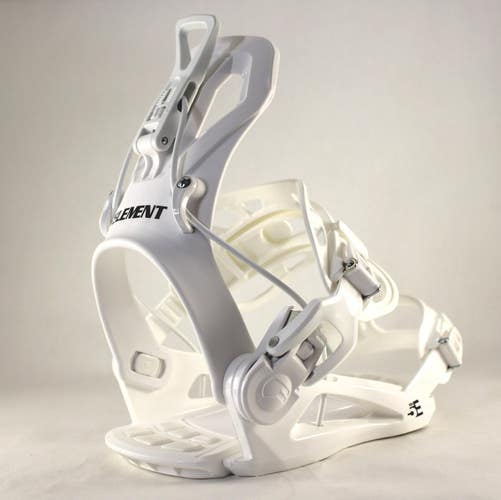 5th Element Flash Snowboard Bindings Unisex Medium White (US 6-9) Easy Entry