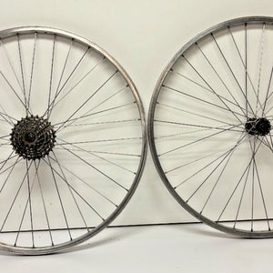 Weinmann BCX3 7-Speed 32-Spoke Aluminum 26" Mtn Bike Wheelset Shimano STX Hubs