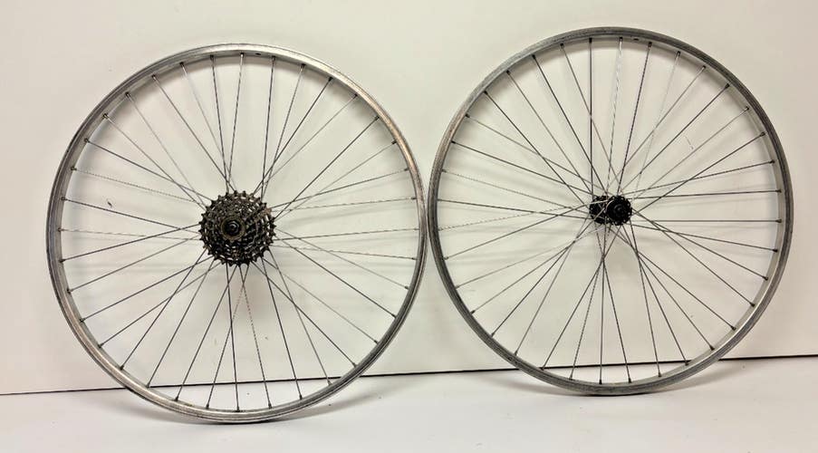 Weinmann BCX3 7-Speed 32-Spoke Aluminum 26" Mtn Bike Wheelset Shimano STX Hubs