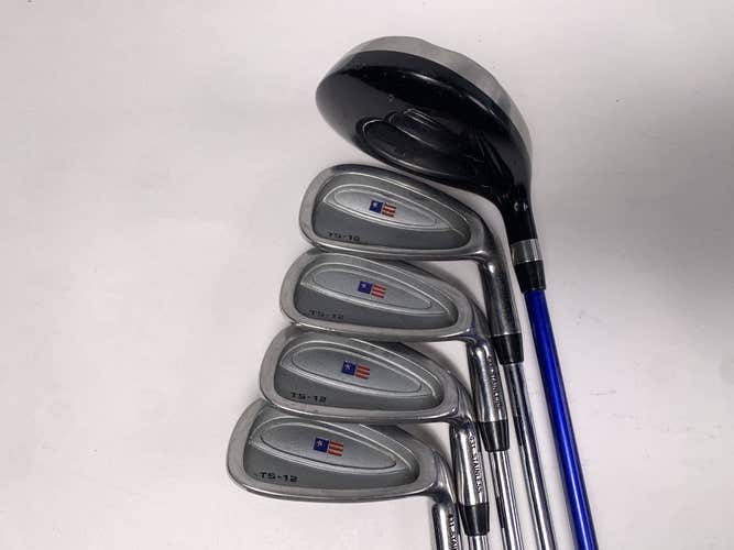 US Kids TS-12 Club Set 3W 5 8 9 PW TS 57-39 Youth Graphite & Steel Junior RH