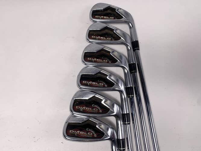 Callaway Diablo Forged Iron Set 4-9 KBS Tour Stiff Steel Mens RH