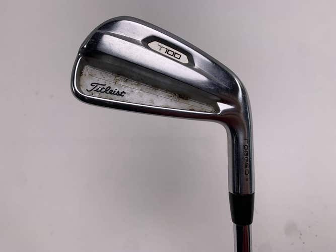 Titleist T100 2021 Single 4 Iron True Temper AMT Black S300 Stiff Steel Mens RH