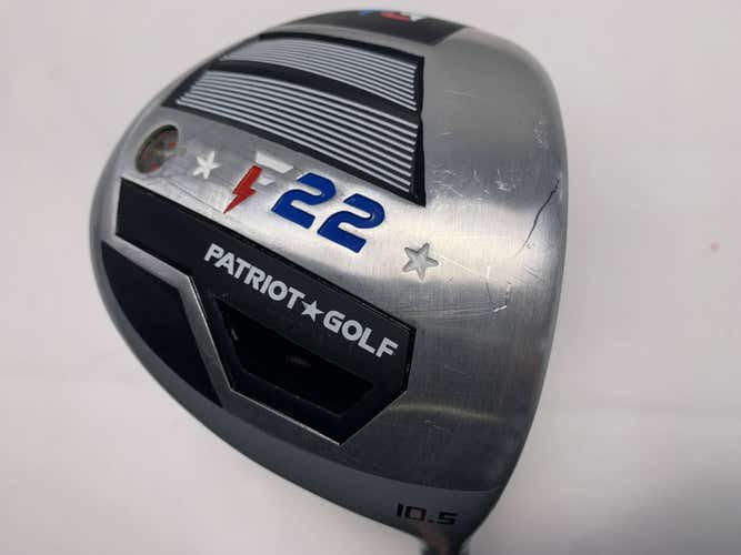 Patriot Golf F-22 Driver 10.5* AccuFlex Pro LD Stiff Graphite Mens RH