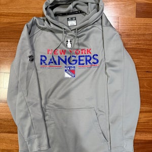 Mika Zibanejad 93 New York Rangers Fanatics Authentic Pro Hoodie Player Used L