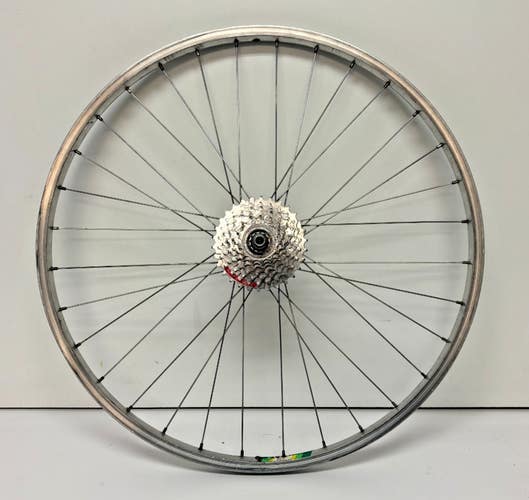 Vintage Araya 7-Spd 32-Spoke Aluminum 26" Mtn Bike Rear Wheel Deore LX M550 Hub