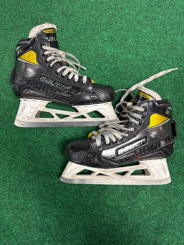 Intermediate Bauer Supreme 3S Pro Hockey Goalie Skates (Regular) Size 6.5 (Used)