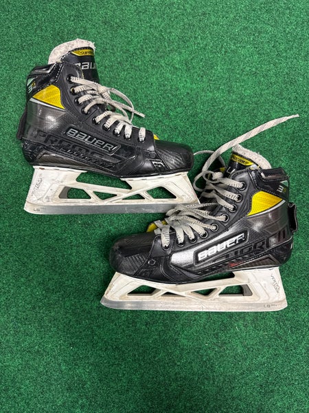 Intermediate Bauer Supreme 3S Pro Hockey Goalie Skates (Regular) Size 6.5 (Used)