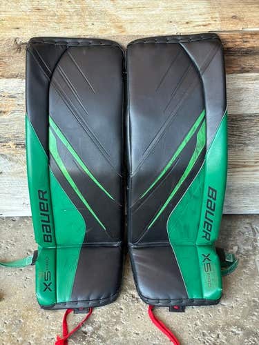Black Large Intermediate Bauer Vapor X5 Pro Goalie Leg Pads - Pixallo.store (READ DESCRIPTION)