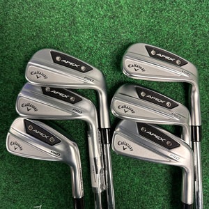 Callaway APEX PRO 24 Iron Set RH #6-#9, PW, AW Stiff Flex (New) | Dynamic Gold 105 S300 Shafts