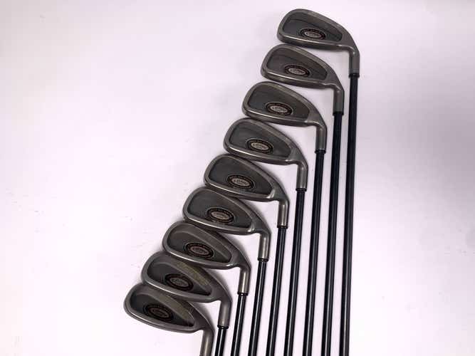 Callaway Big Bertha Tungsten Titanium Irons 3-PW+AW+LW RCH 96 Graphite RH No 9