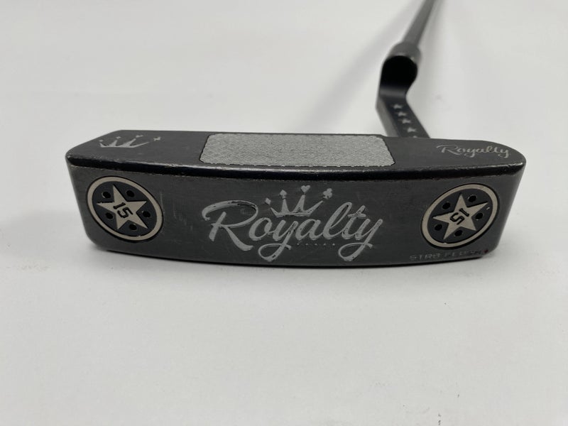 Royalty STR8 Flush Diamond Black PVD Putter 34" SuperStroke Tour 2.0 Mens RH