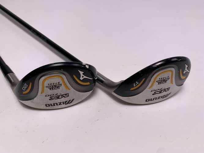 Mizuno MX 700 2 & 3 Hybrid Set 17* 20* Exsar HS4 80g Stiff Graphite Mens RH