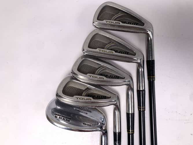 Top Flite Tour Iron Set 5-PW+LW Regular Graphite Mens RH- Missing 6&8 Irons