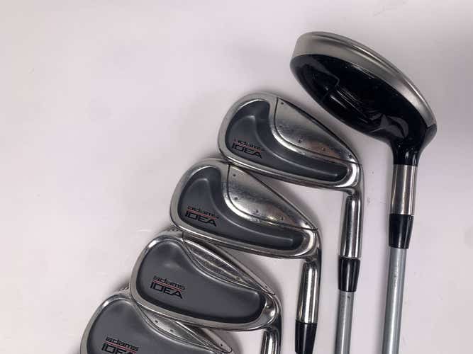 Adams Idea Iron Set 5H 6-PW+SW Ladies RH Undersize Grips