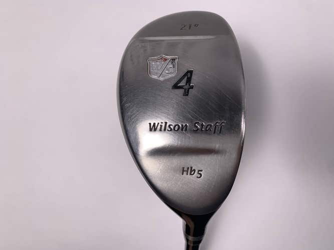 Wilson Staff HB5 4 Hybrid 21* Wilson Staff Nano Tech Stiff Graphite Mens RH