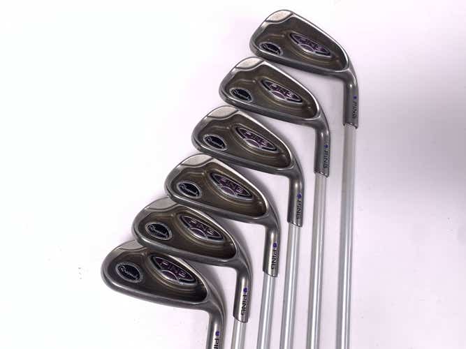 Ping Rhapsody Iron Set 6-9 GW+SW Purple Dot 1.5* Up ULT 129 Ladies RH - No PW