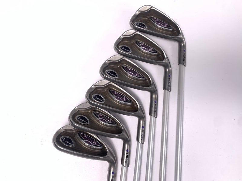 Ping Rhapsody Iron Set 6-9 GW+SW Purple Dot 1.5* Up ULT 129 Ladies RH - No PW