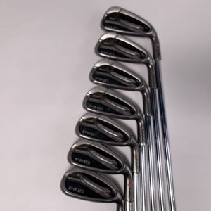 Ping G25 Iron Set 5-PW+GW Orange Dot 2* Flat CFS Regular Steel Mens RH +1/2''