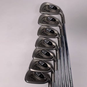 Ping i3 + Blade Iron Set 4-PW Black Dot Regular Steel Mens RH