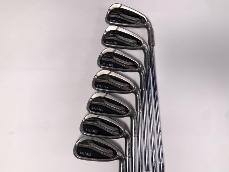 Ping G25 Iron Set 4-PW Green Dot 2* Up CFS Stiff Steel Mens RH
