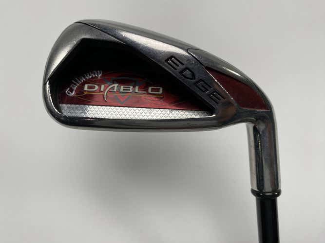 Callaway Diablo Edge Single 6 Iron Senior Graphite Mens RH Oversize Grip