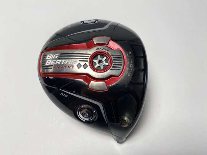 Callaway Big Bertha Alpha 815 DBD Driver *Tour* 8.5* HEAD ONLY RH -Missing Screw