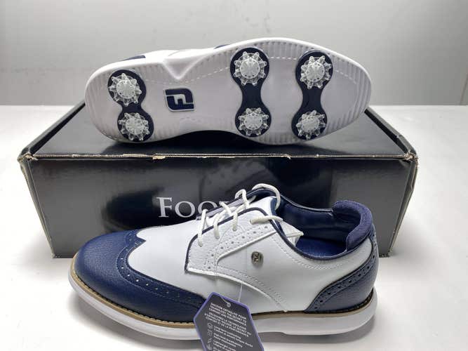 Footjoy Traditions Waterproof Golf Shoes White Women's SZ 7 (97934)