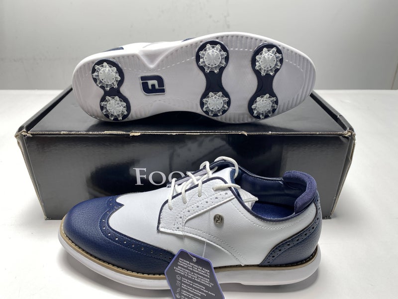 Footjoy Traditions Waterproof Golf Shoes White Women's SZ 7 (97934)