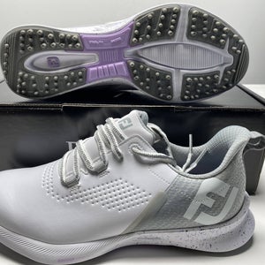 Footjoy Fuel Waterproof Golf Shoes White Gray Women's SZ 9.5 (90608) NEW