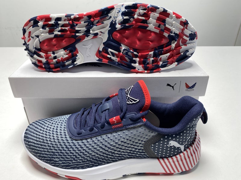 Puma Volition Freedom Crush Sport Golf Shoes USA Blue Men's SZ 9 (309784 01)