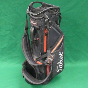 Titleist Hybrid 5 Black/Red 5-Way Golf Stand Bag w/ Raincover