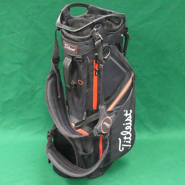 Titleist Hybrid 5 Black/Red 5-Way Golf Stand Bag w/ Raincover